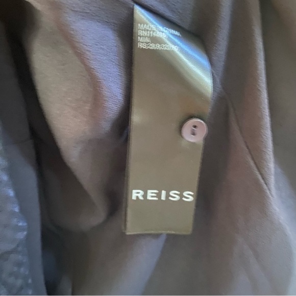 New! Reiss Mia trapeze Dress Navy Blue nwt 13911 - Picture 7 of 14